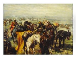 Encampment With Horses