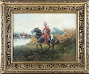 Kozak Na Koniu by Jozef Brandt