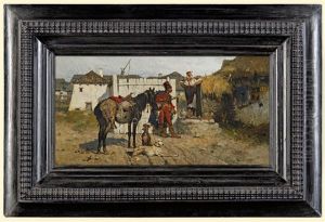 Cossack Courting by Jozef Brandt