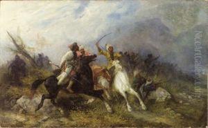 Kaukasische Schlacht by Jozef Brandt