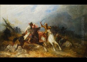 Kaukasische Schlacht by Jozef Brandt