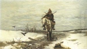 The Lone Hunter by Jozef Brandt