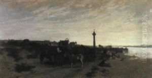 Uebergang Der Kosacken Ueber Den Don by Jozef Brandt