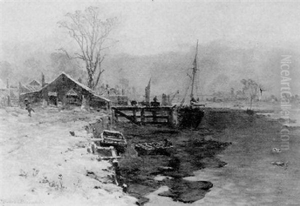 Sunset, A Winter Evening by Charles Brooke Branwhite