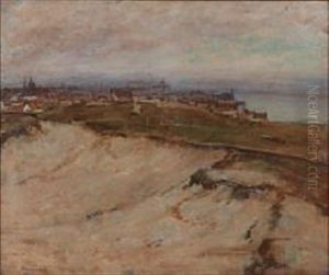 Coastal Scene With A View Towards A City
