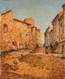 Ruelle Animee Aux Martigues by Louis Braquaval