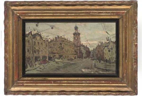 A Quiet Street, Paris (?) (+ A Landscape Study, Verso) - view 1