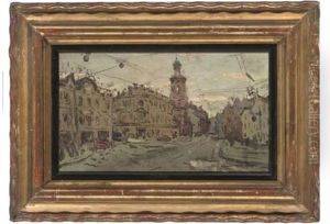 A Quiet Street, Paris (?) (+ A Landscape Study, Verso) A Quiet Street, Paris (?) (+ A Landscape Study, Verso)