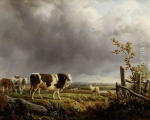 Vaches Au Paturage by Jacques Raymond Brascassat