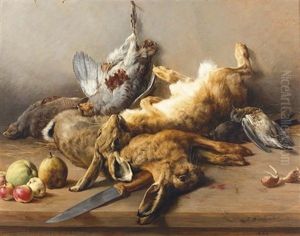 Jagdstillleben by Jacques Raymond Brascassat