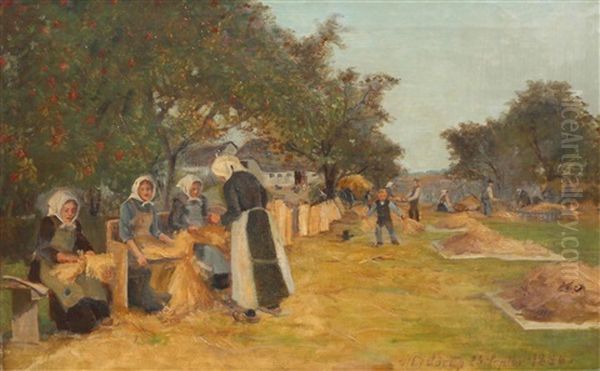 The Flax Harvest - view 1