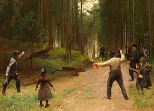 Tsar Nicholas Ii Of Russia On Battue In Denmark (study) Tsar Nicholas Ii Of Russia On Battue In Denmark (study)
