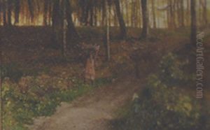 Skovparti Med Braendesamlere I Passiar Skovparti Med Braendesamlere I Passiar
