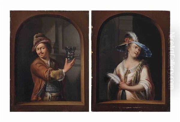 An Allegory Of Touch; And An Allegory Of Taste (pair) - view 1