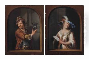 An Allegory Of Touch; And An Allegory Of Taste (pair)