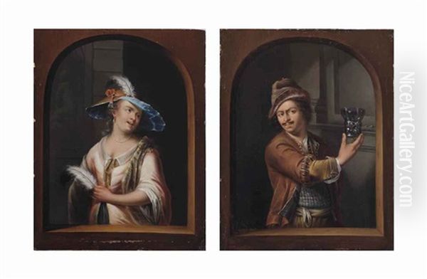 An Allegory Of Touch; An Allegory Of Taste (pair) - view 1