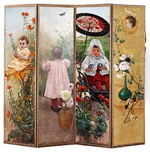 Astrid (paravant With 4 Panels) by Fanny Brate