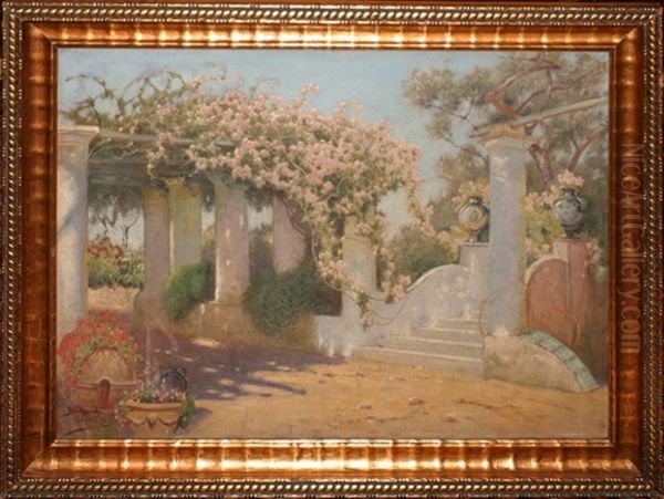 Capri Courtyard Scene - view 1