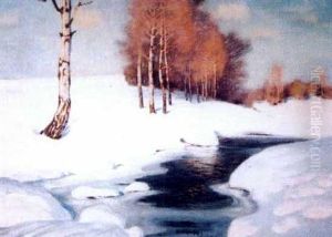 Bouleaux Dans La Neige