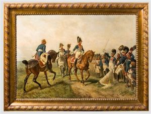 Louis Braun (1836 - 1916) - Leib-kompanie Des 1. Infanterie-leibregiments Um 1800/05 by Louis Braun