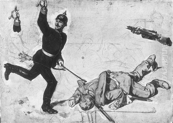 Szene Aus Dem Deutsch-franzosischen Krieg - view 1