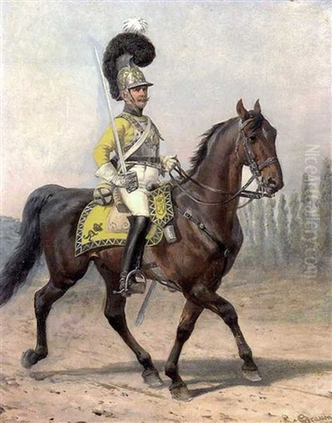 Koniglich-wurttembergischer Garde-du-corps Reiter In Paradeuniform Aus Der Zeit Der Napoleonischen Kriege - view 1