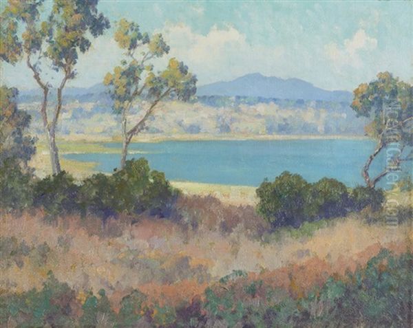 The Bay, Landscape With Lake And Distant Mountains - view 1