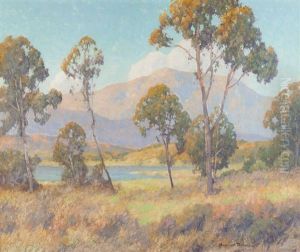 Eucalyptus, Trees In A Landscape by Maurice Braun