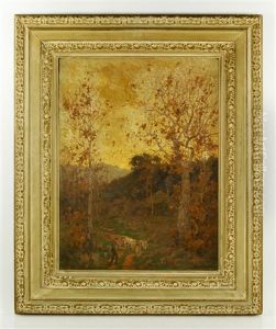 Fall Landscape With Goatherd