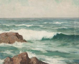 Breakers, Rocky Seascape by Maurice Braun