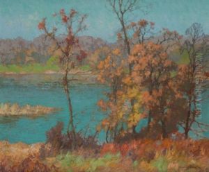 The River In Autumn by Maurice Braun