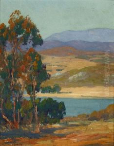Lake Hodges, San Diego Lake Landscape by Maurice Braun