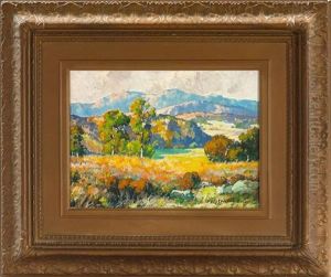California Landscape With Mountains Beyond by Maurice Braun