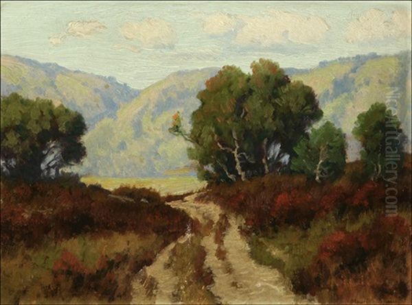 Oaks In Foothill Landscape - view 1