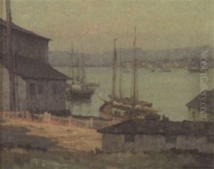 The Waterfront At Eventide by Maurice Braun