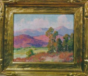 Eucalyptus In A Mountainous Landscape by Maurice Braun