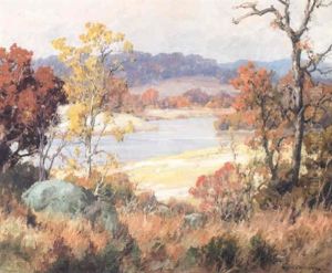 New England River In Autumn by Maurice Braun
