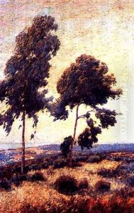 Eucalyptus Trees Overlooking Los Angeles by Maurice Braun