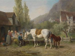 Am Brunnen by Reinhold Braun