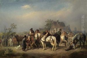 Der Pferdemarkt by Reinhold Braun