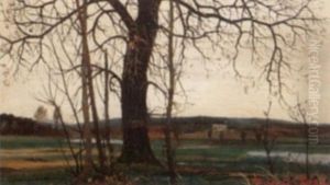 View Through Trees by Wilhelm Hans Braun