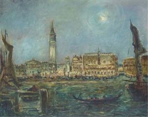 The Bacino Of San Marco, Venice by Wincenty Brauner