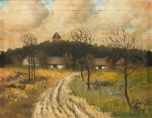 Blick Auf Das Lustschloss Hvezda - Studie Zum Gemalde by Zdenka Braunerova