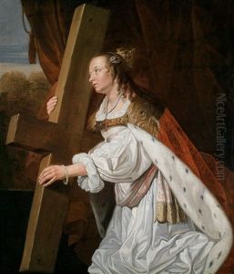 Die Heilige Helena Tragt Das Wahre Kreuz Christi