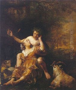 Paris And Oenone by Jan De Bray