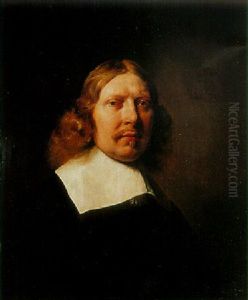 Portrait Of A Man Aged 47, Bust Length, Wearing White Collar