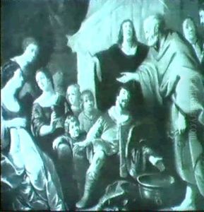 Petrus Tauft Cornelius Im Kreise Seiner Familie