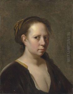 Head Of A Woman In A Brown Dress