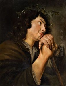 A Young Shepherd by Salomon de Bray