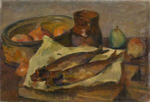 Still Life With Fish by Osip Emmanuilovich Braz